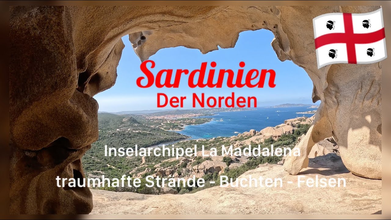 Sardinien im Norden  mit dem Inselarchipel  La  Maddalena