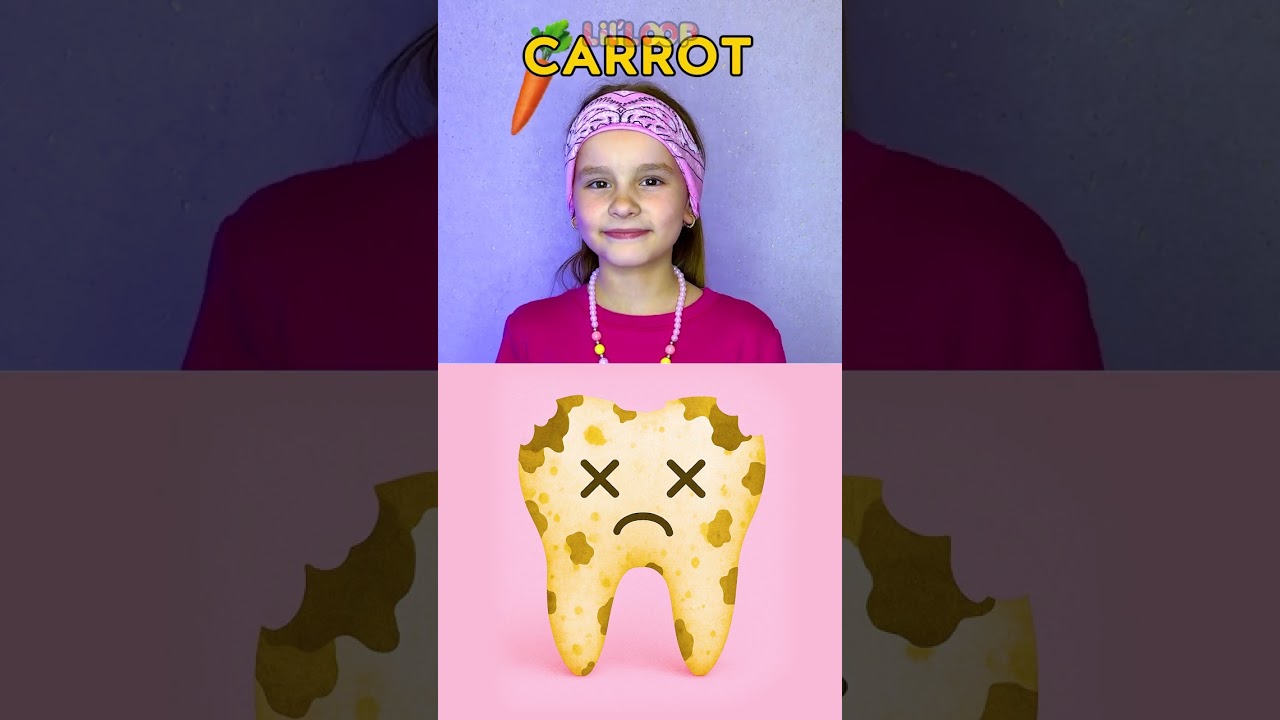 😁&iexcl;ALIMENTOS PARA DIENTES SANOS! 🥦🍎 &iexcl;Vamos a APRENDER! ✨ #corto #aprendizaje