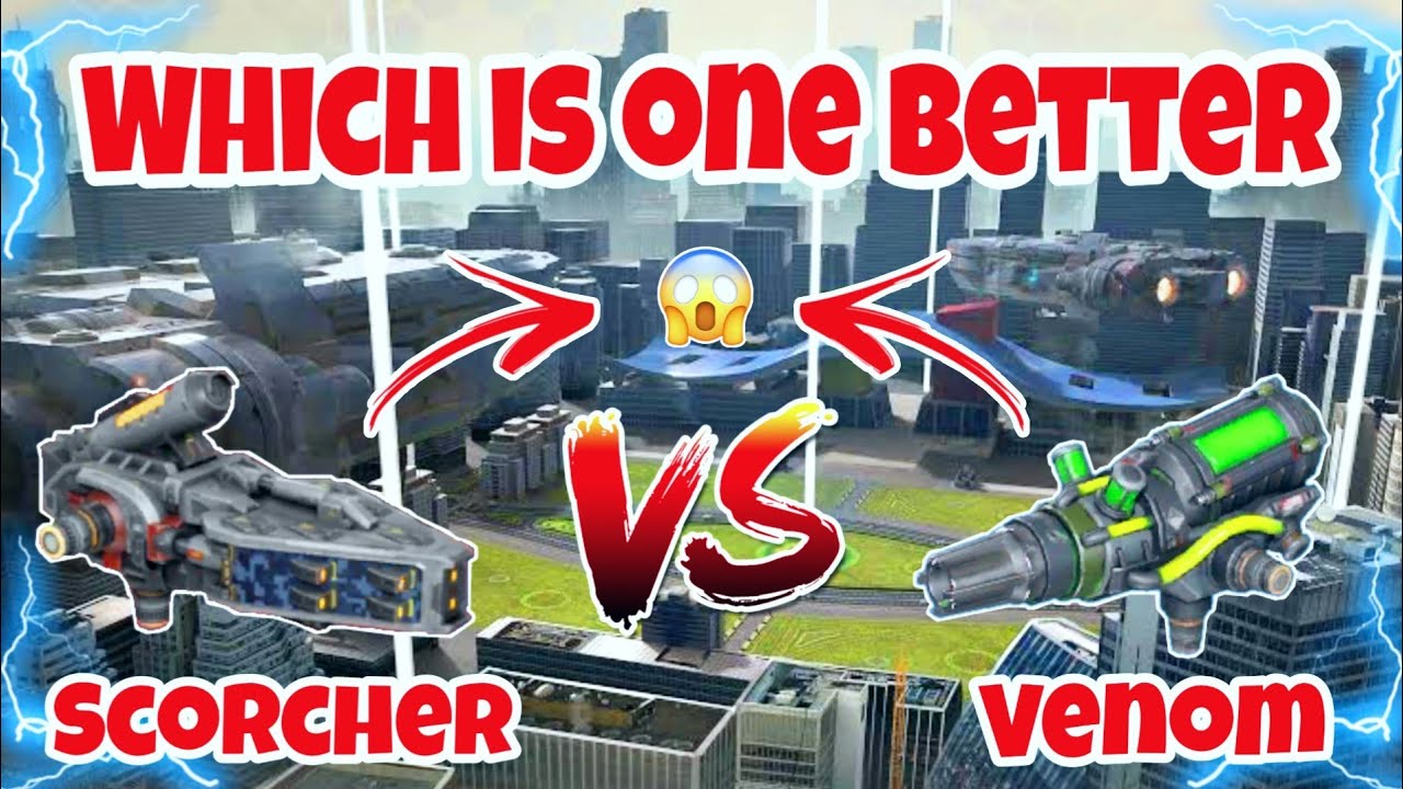 [WR]🔥 Scorcher VS Venom Weapon Comparison in |War Robots|