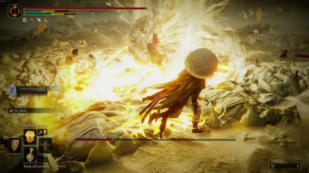 Taylew the Golem Smith vs Promised Consort Radahn 4K