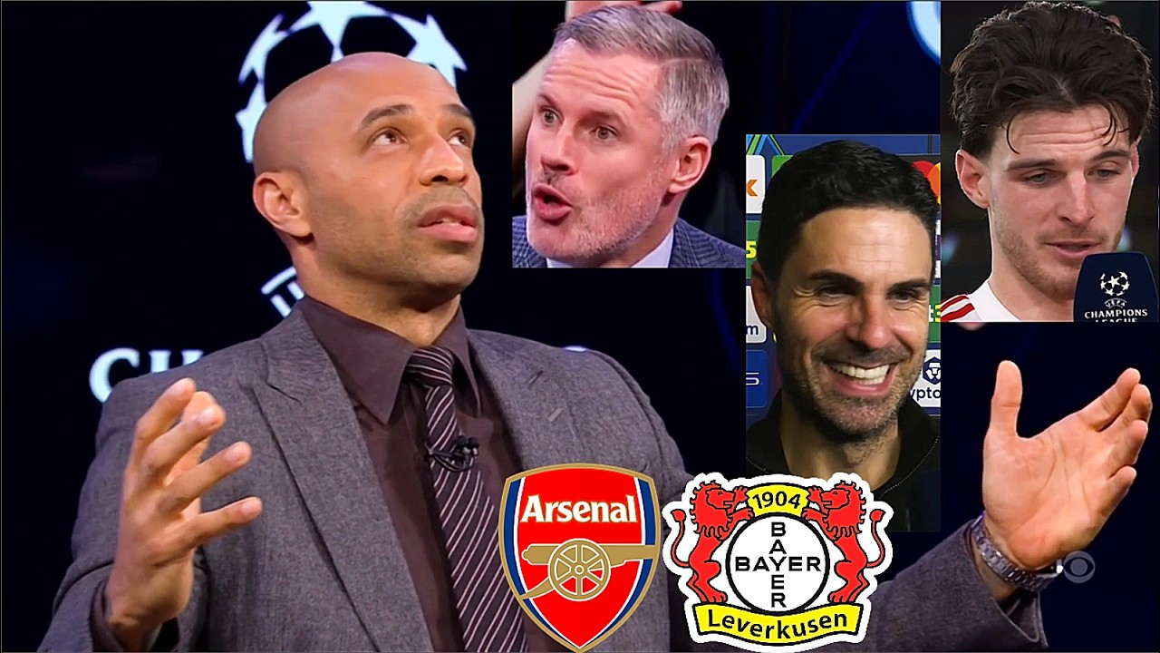 Arsenal 2-0 Bayer Leverkusen | Thierry Henry STUNNED by Eze and Declan Rice Goals & Arteta Interview