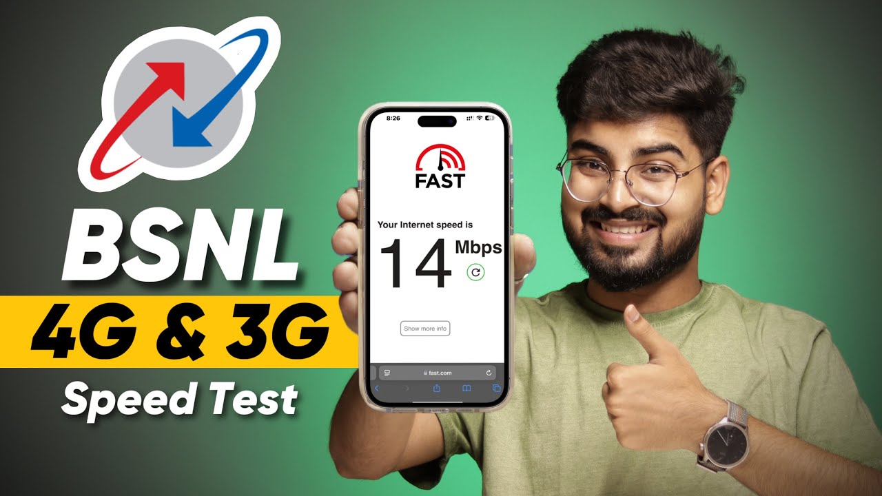 BSNL 4G Speed Test in Village 2024 | 3G Network Speed Test | YouTube Video & Video Call Test