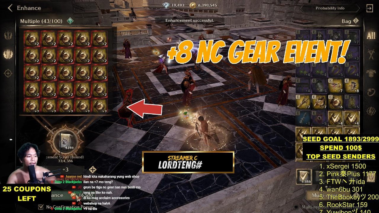 1200+ NC Gear ang nabasag para sa 3x +8 Night Crows Gear Event [PART 1]
