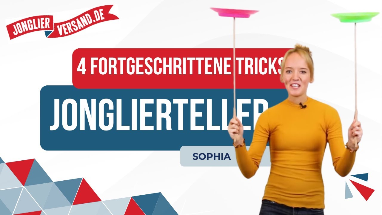 4 fortgeschrittene Tricks mit einem Jonglierteller | Jonglierversand.de | Teller drehen