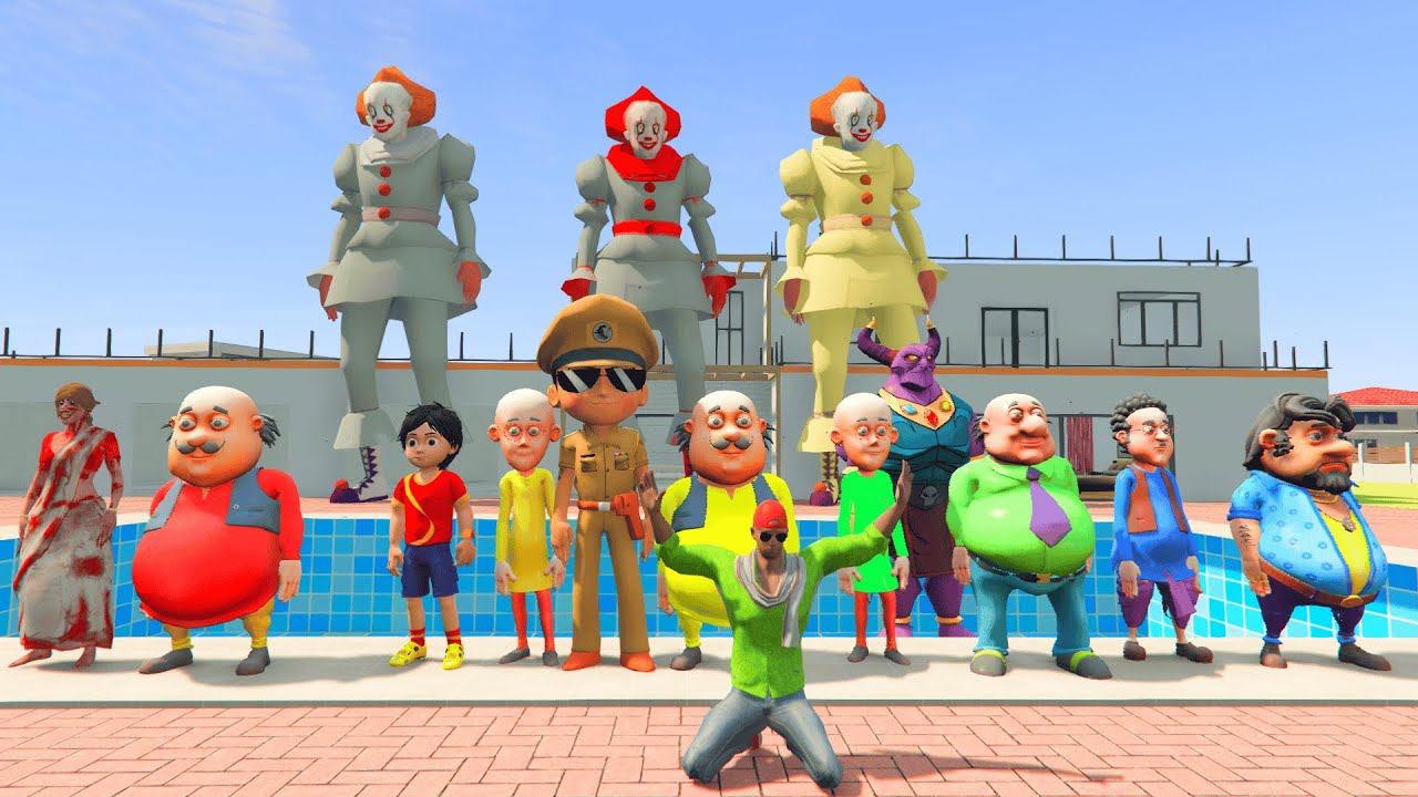 indian theft aura simulator hide and seek little little singham and motu patlu