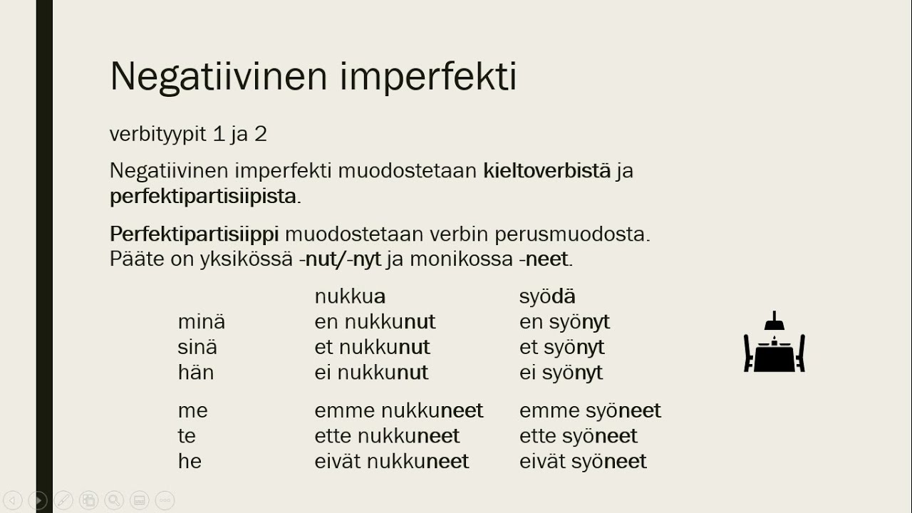 negatiivinen imperfekti