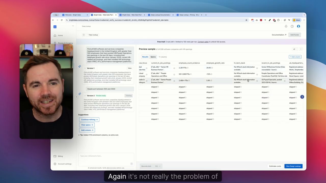 The Future of Prospecting? Bright Data’s “Deep Lookup” First Impressions