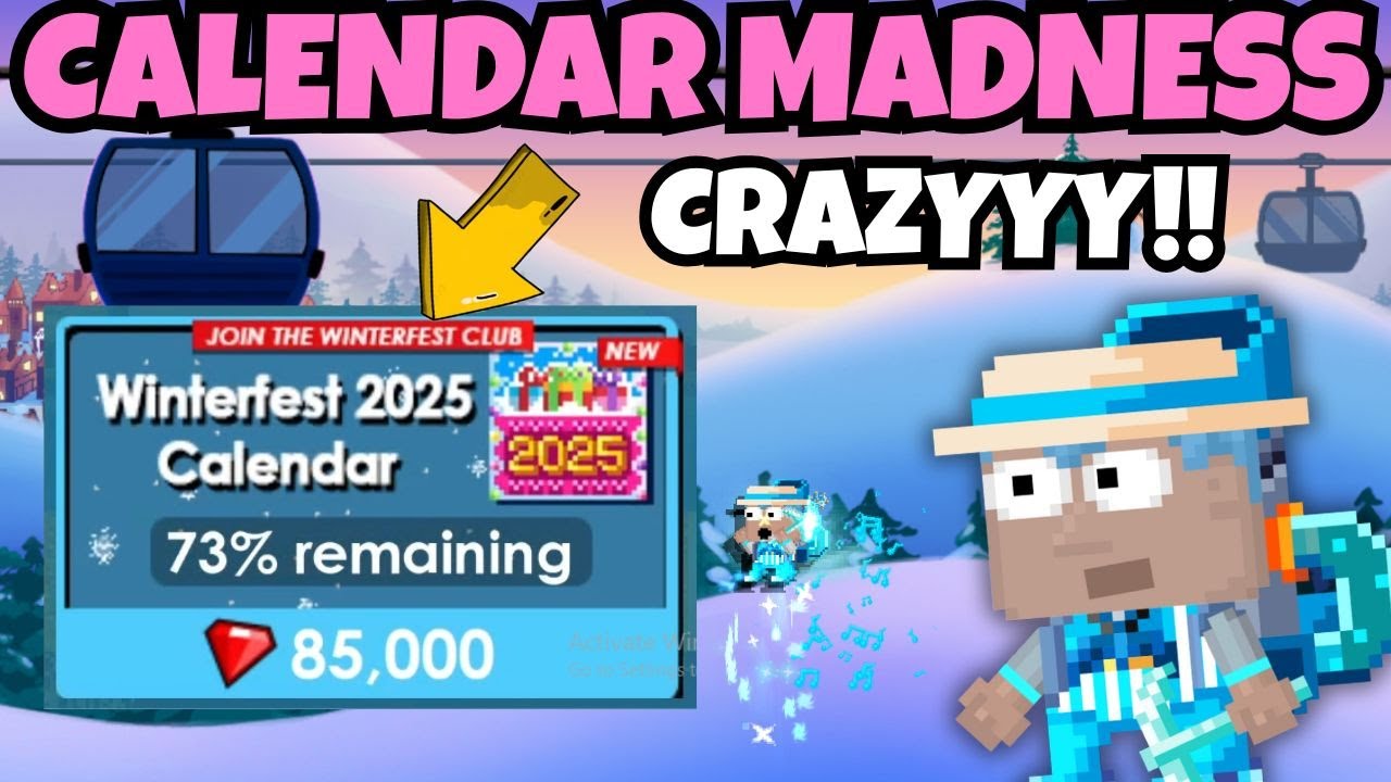 ОТ 6 ДО 14 БАЛЛОВ ЛЕГКО!! 😱 БЕЗУМИЕ КАЛЕНДАРЯ ЗИМНЕГО ФЕСТИВАЛЯ! | GrowTopia