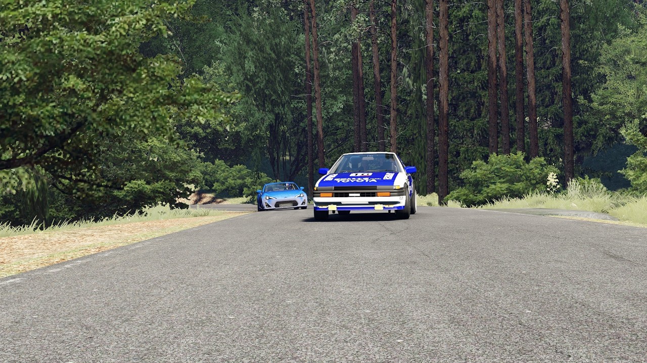 AE86 VS GT86 GUNSAI TOUGE BATTLE