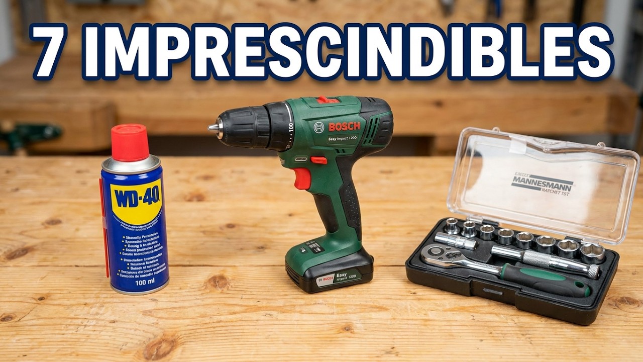 Bosch Easy Impact 1200 + mis herramientas imprescindibles (Mannesmann, WD-40…)