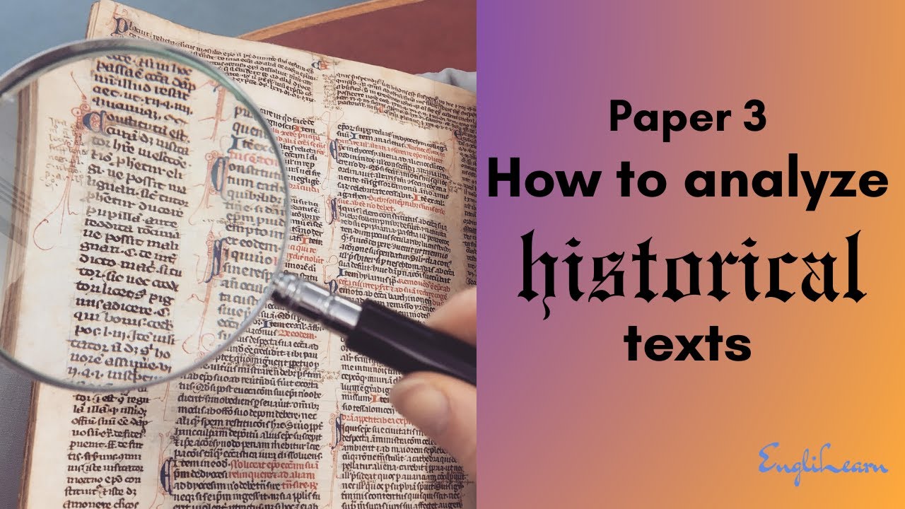 How to analyse historical English texts for Paper 3 | A Level English Language 9093