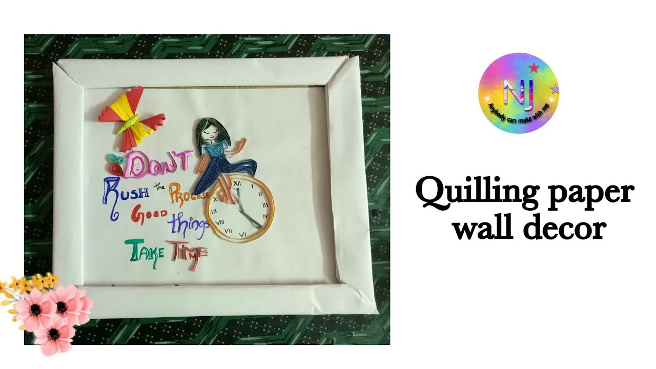 DIY paper quilling wall art/Easy and simple quilling wall decor/wall decorations ideas