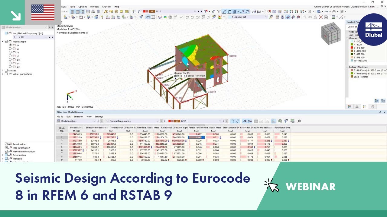 Seismic Design According to Eurocode 8 in RFEM 6 and RSTAB 9