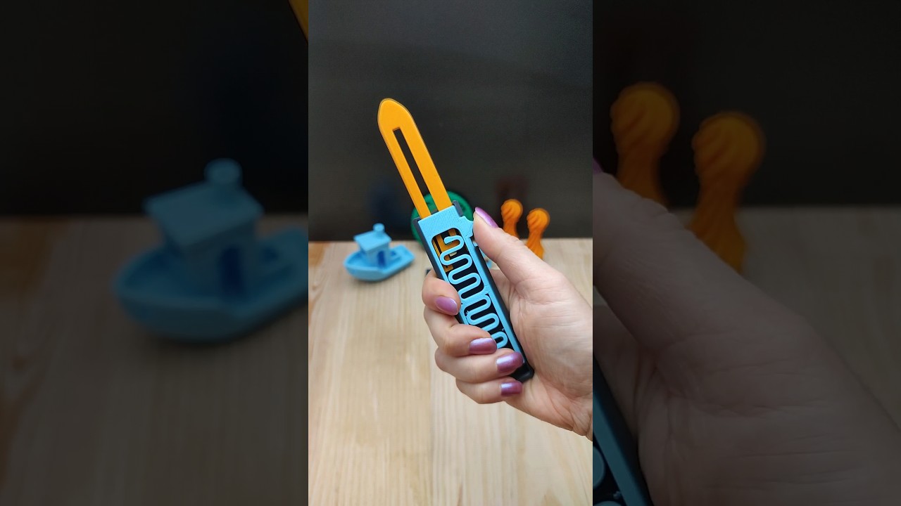 3D Printed OTF Fidget Knife #3dprintable #3dprinter #fidgettoys
