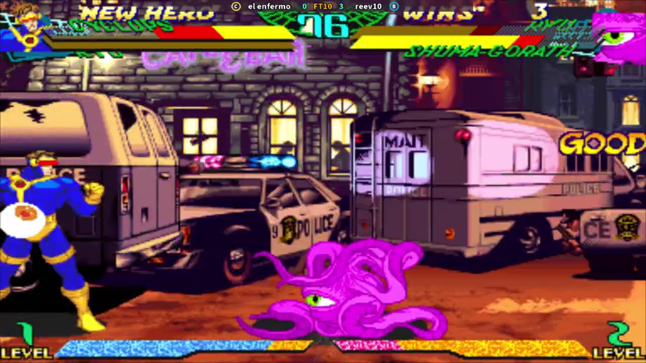 Marvel Super Heroes vs Street Fighter el enfermo (MX) vs reev10 (PH) || Play Date 7 Mar 26