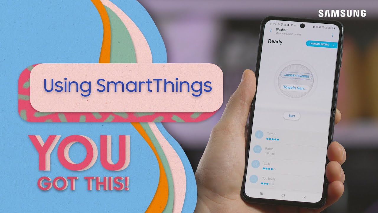 Как удаленно управлять стиральной машиной и сушилкой Samsung с помощью SmartThings | Samsung US