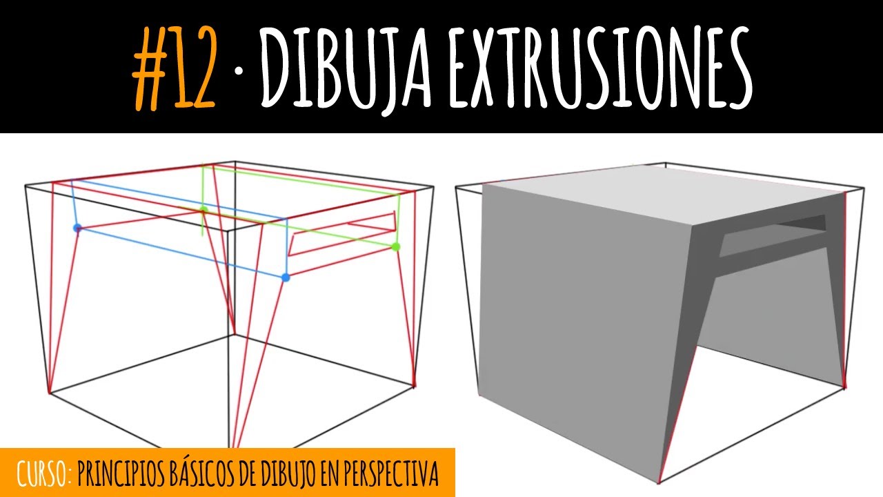 Dibuja extrusiones (Curso de dibujo)