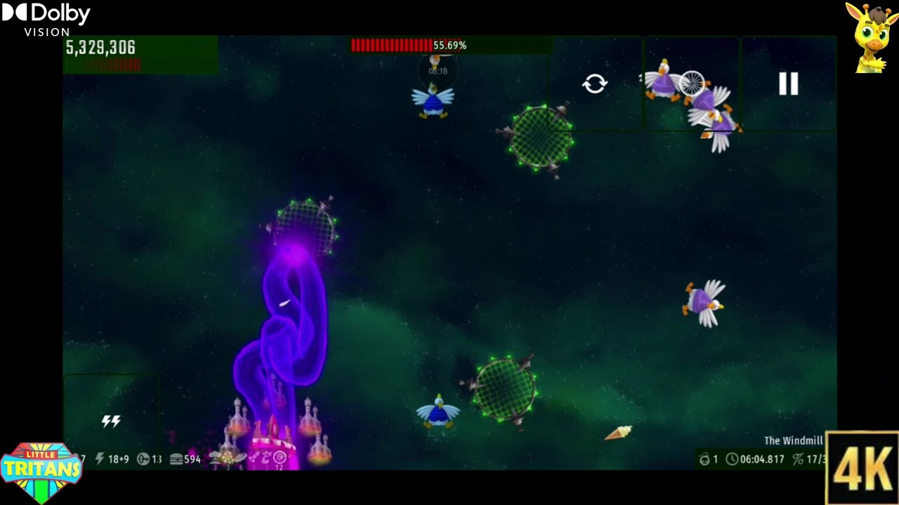 Chicken Invaders Universe Kids TV Animals #22: Hard Mission #75 | By Little Tritans