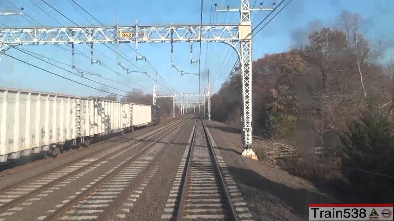 Metro-North 6522: Stratford to New Haven on M2 8704 + CSX B747 at Milford