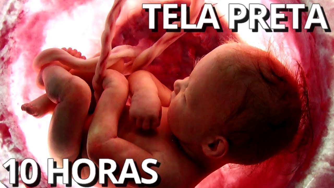 SOM DO ÚTERO Com SOM DE CHUVA Para Acalmar Bebês - TELA PRETA