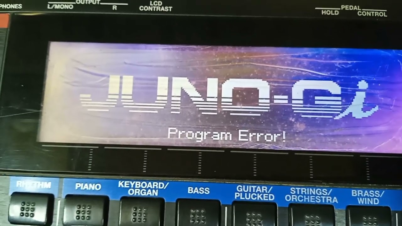 ROLAND JUNO-Gi PROGRAM ERROR, NO SOUND REPAIRING