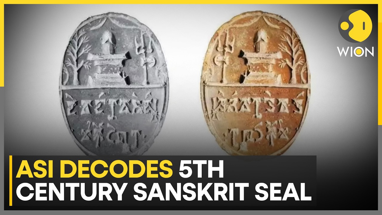 Archaeological Survey Of India Decodes 5th Century Sanskrit Seal | WION News