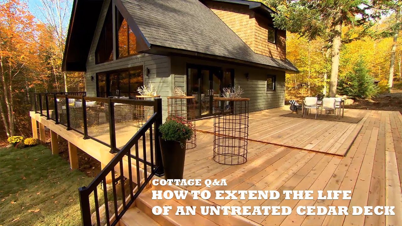 How to extend the life of an untreated cedar deck