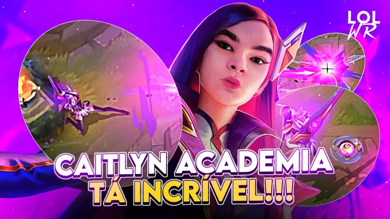 A MELHOR SKIN DA CAITLYN CHEGOU!!! CAITLYN ACADEMIA: PODE ENTRAR!!!| LoL Wild Rift