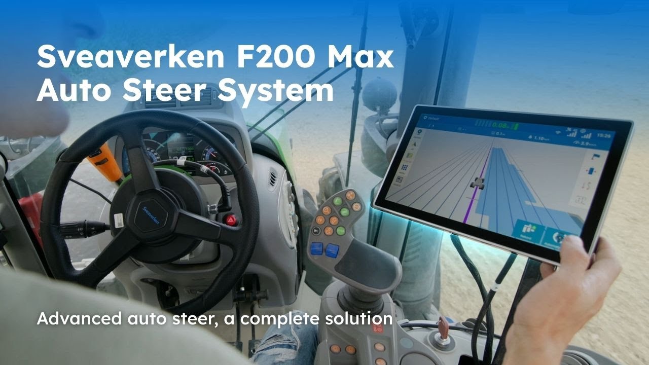 Sveaverken F200 Max Auto Steer System | Advanced auto steer, a complete solution