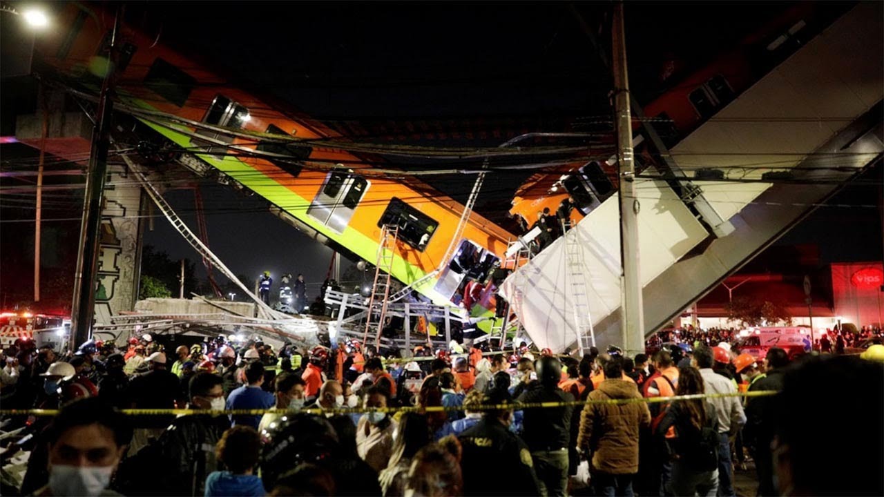 Mexico City metro overpass collapses killing several and injuring dozens more