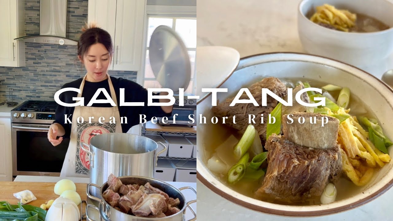 Galbi-tang Made Over 3 Days (Korean Beef Short Rib Soup)