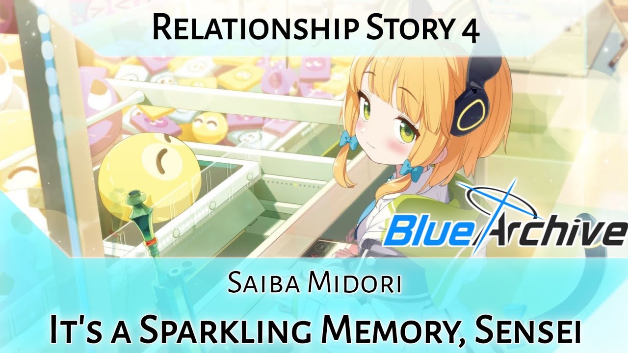 Midori Relationship Story 4 - It's a Sparkling Memory, Sensei (Blue Archive)