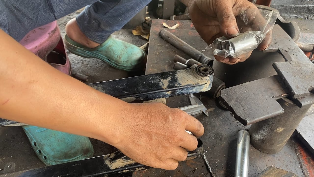 GANTI BOSHING ARM MOTOR YANG BENAR.. HASIL MAKSIMAL#bengkelmotor #suzuki