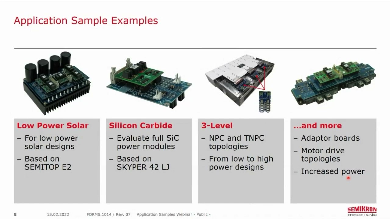 Webinar: Increase Development Speed with SEMIKRON Application Samples