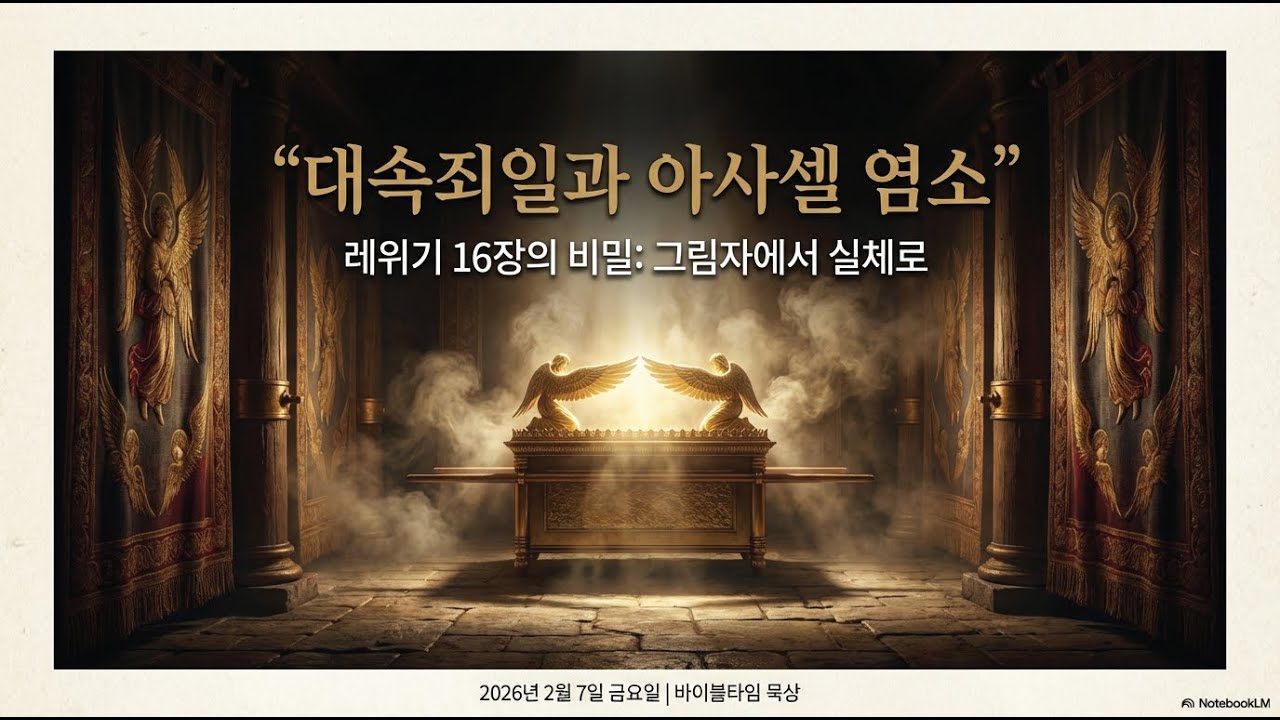 2026년 2월6일(금) 바이블타임 ㅣ레위기 16:1-10절 ㅣ속죄제와 아사셀 염소ㅣ대구승리교회