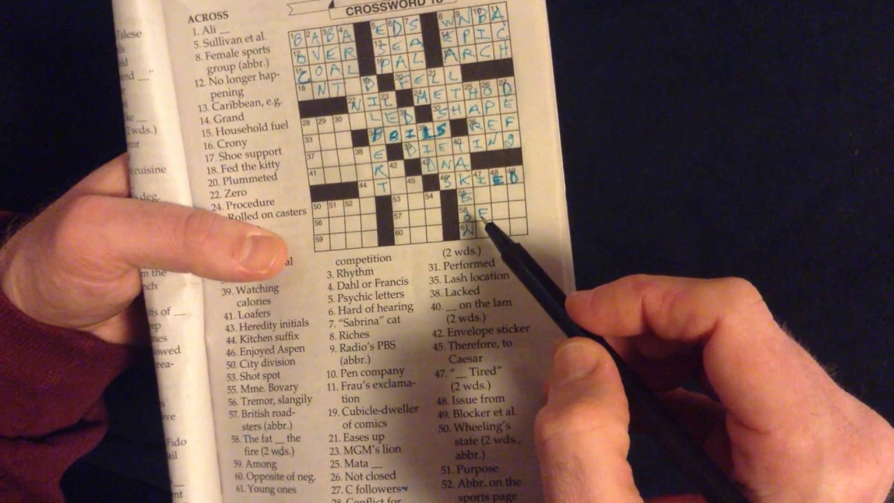 Crossword Puzzle (ASMR)