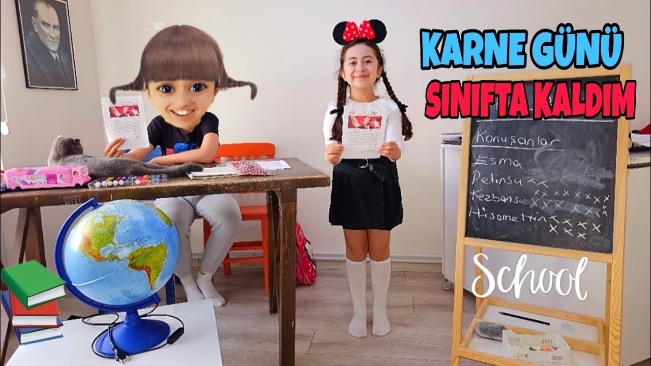 SINIFTA KALDIM !! OKULLAR KAPANDI ESMA KARNE ALDI  TEMBEL ÖĞRENCİ PELİNSU ÇALIŞKAN ÖĞRENCİ ESMA
