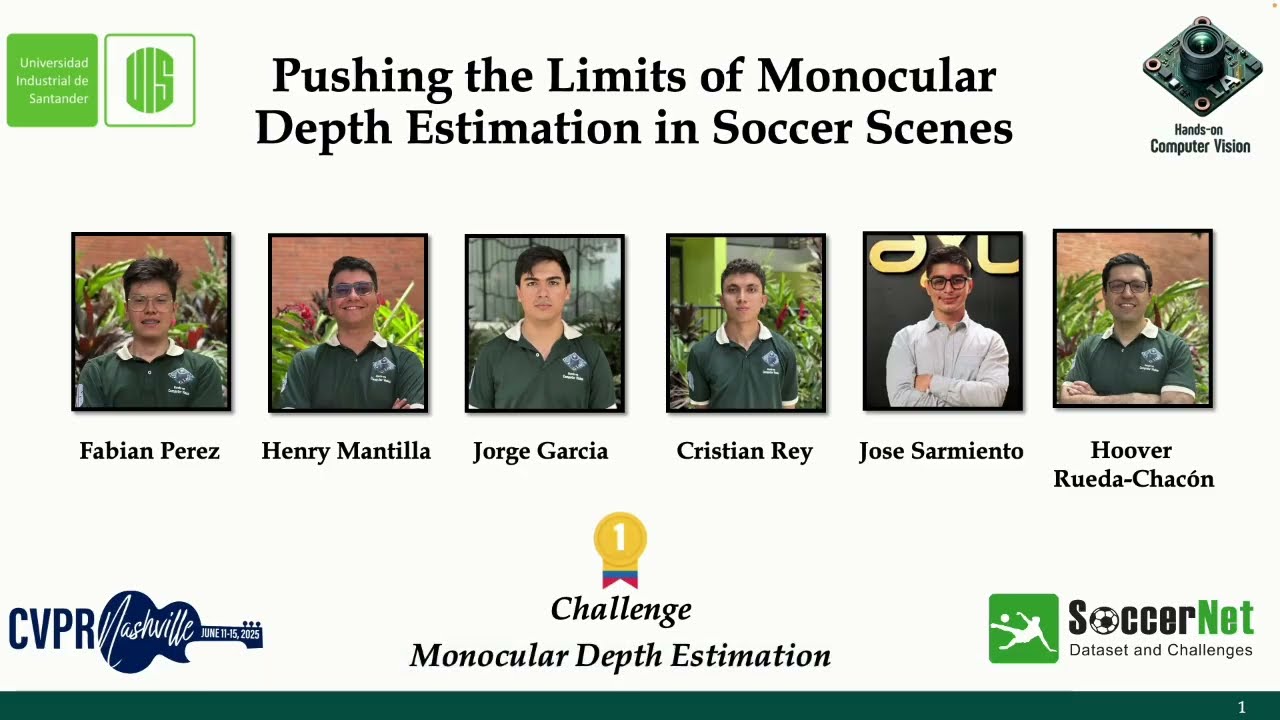 [CVPR 2025] 🥇 Winners - Monocular Depth Estimation Challenge | SoccerNet