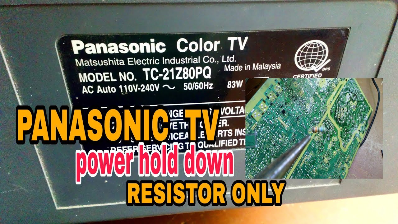 PANASONIC CRT TV, KEEP BLINKINGS  ONLY, HOW TO FIND TROUBLE
