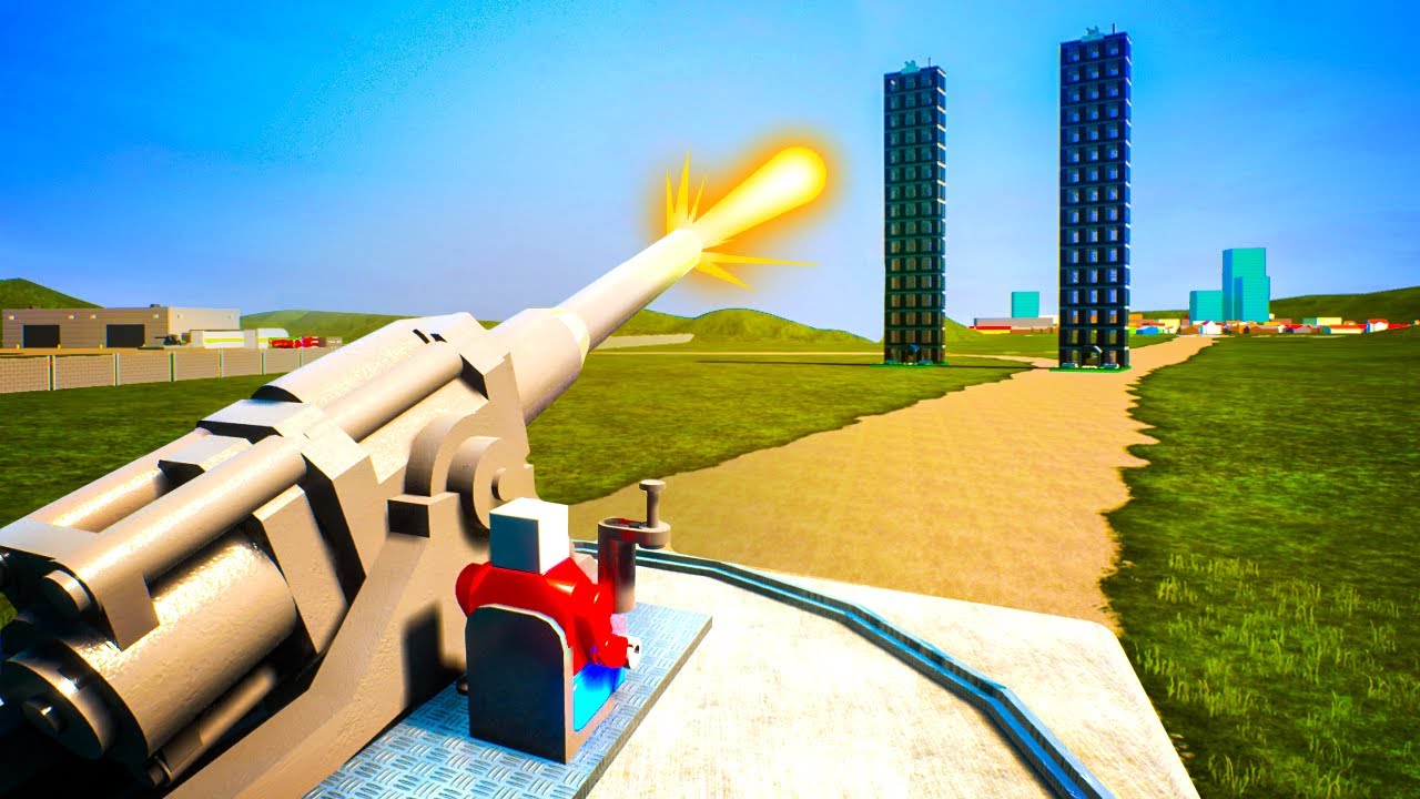 TOWER WARS With Massive CANNONS in Brick Rigs Multiplayer!