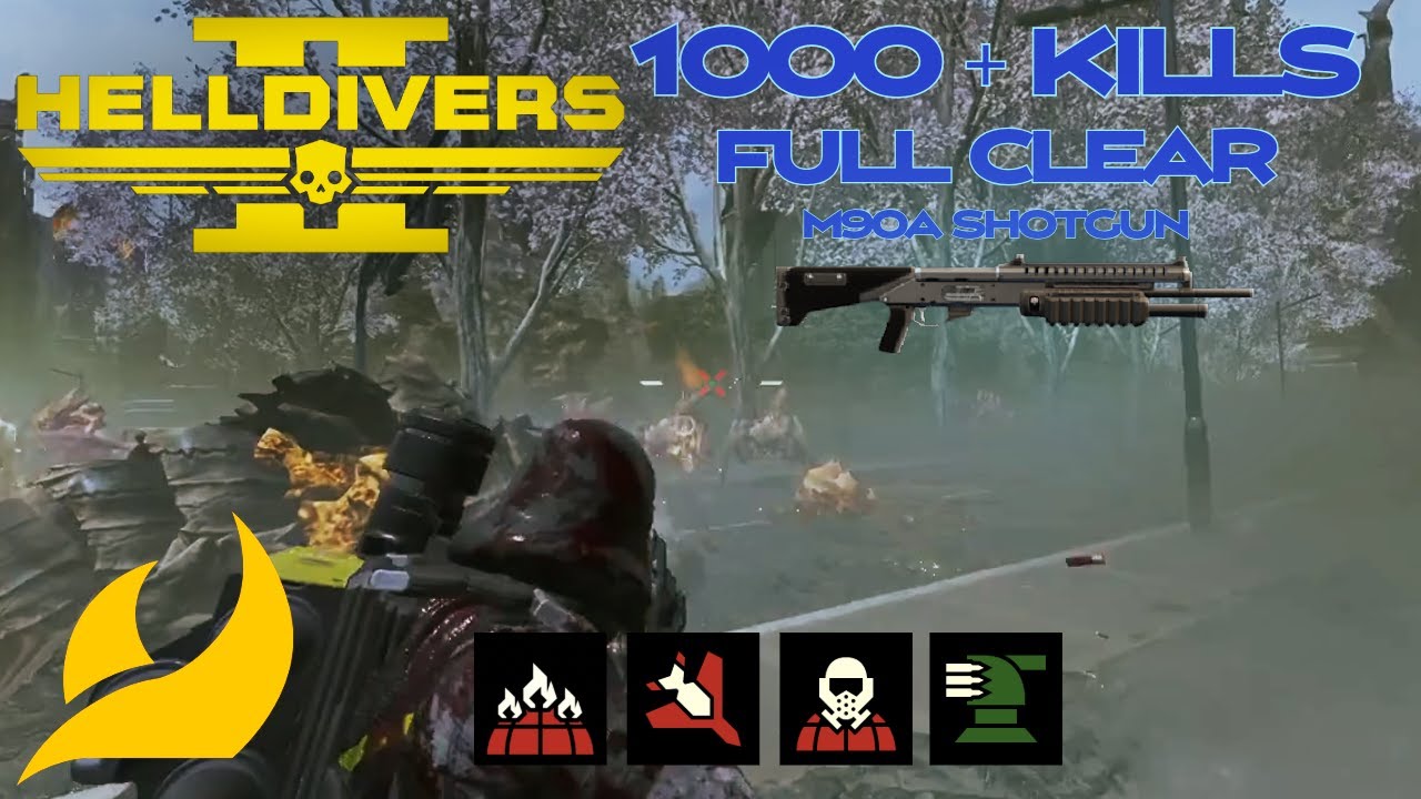 Helldivers 2, M90A Shotgun Full Clear Solo Super Helldive