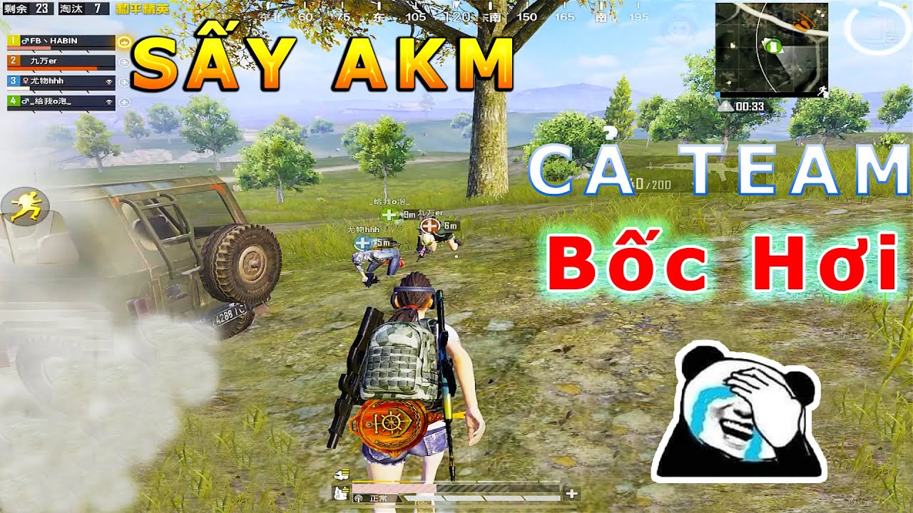 Cả Team Bị Mai Phục KnocK Hết - H&agrave; bin Sấy AMK Như Hack Cứu Team | PUBG Mobile | 6 ng&oacute;n +Gyro Scope