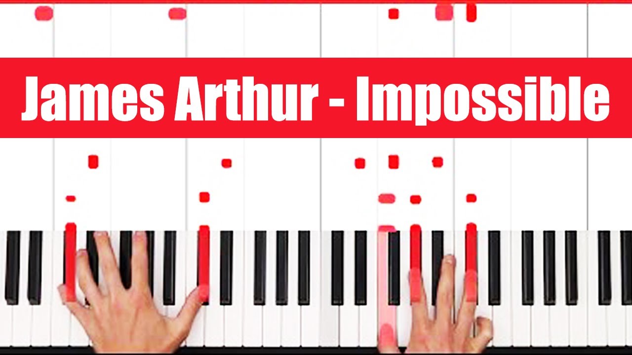 Impossible James Arthur Piano Tutorial Easy Chords