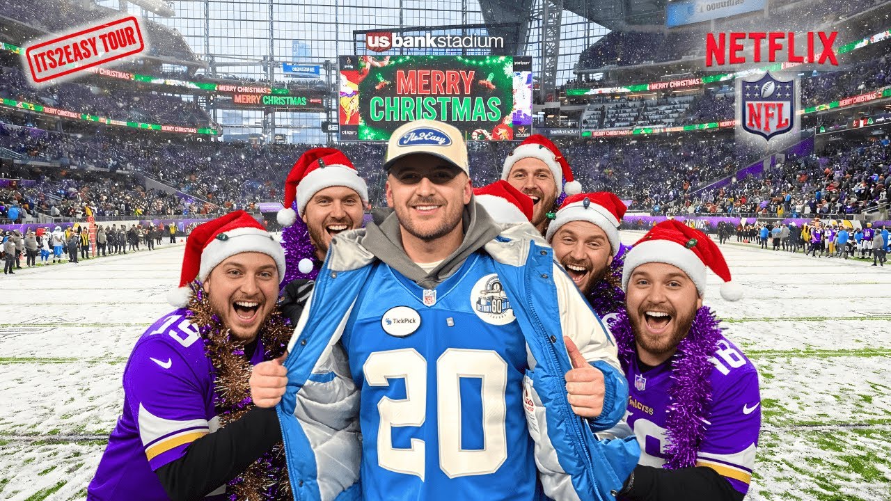 LIONS FAN SPENDS CHRISTMAS WITH MINNESOTA VIKINGS