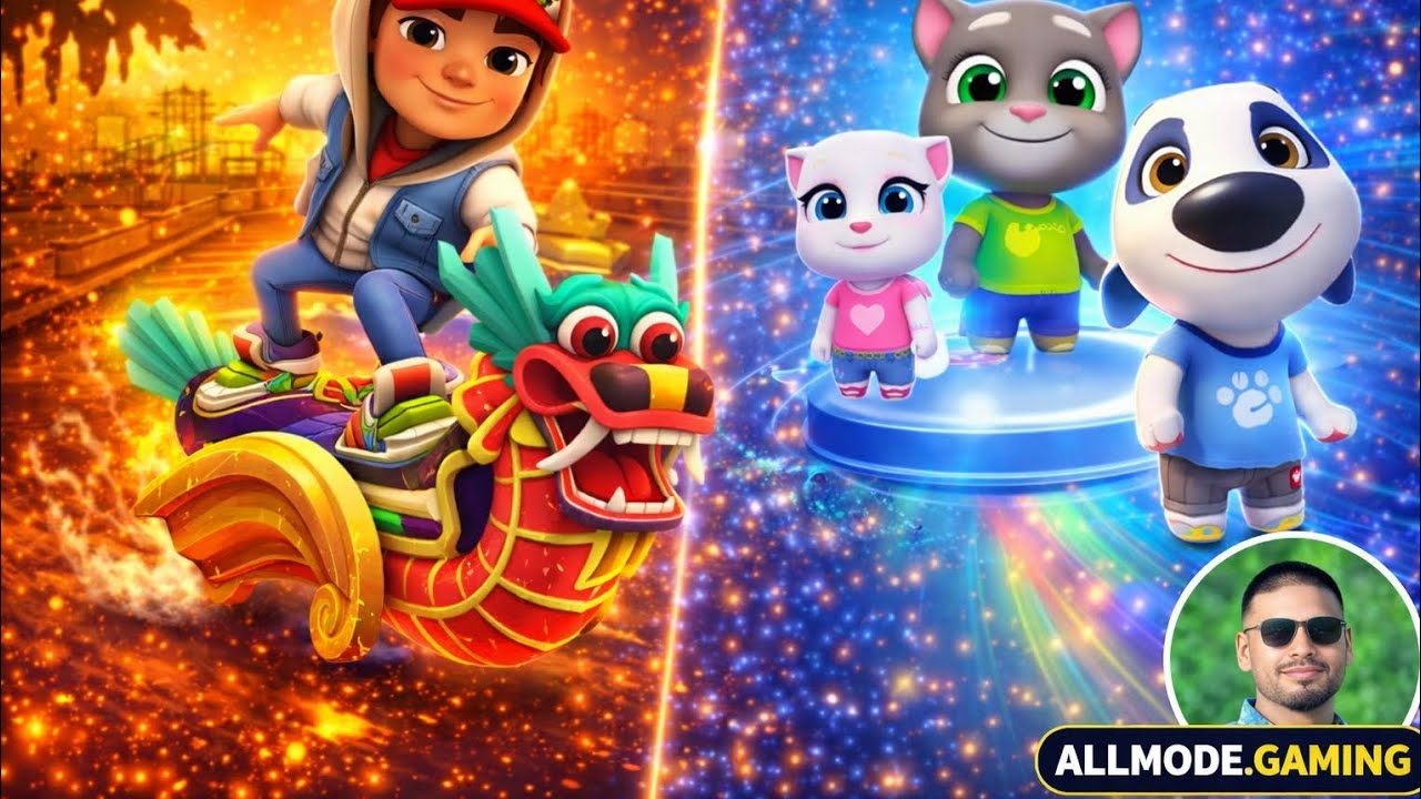 Subway Surfers vs Talking Tom Gold Run | Best Endless Runner Battle