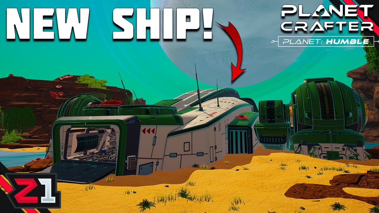 NEW ENDING ! Exploring The Green Ship! The Planet Crafter Humble Update