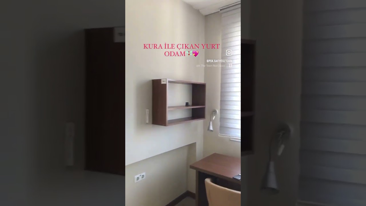 Tek kişilik yurt odam🤍     #yurt #odaturu #fyp
