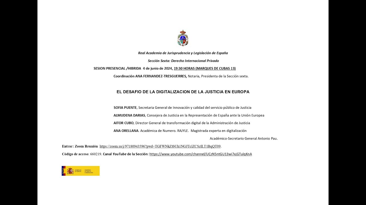 ''El desafío de la digitalización de la justicia en Europa''
