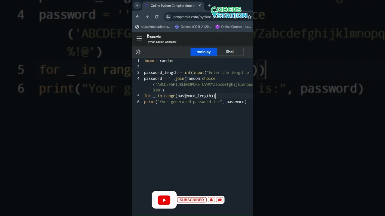 Generate Strong and Random Passwords Effortlessly in Python 