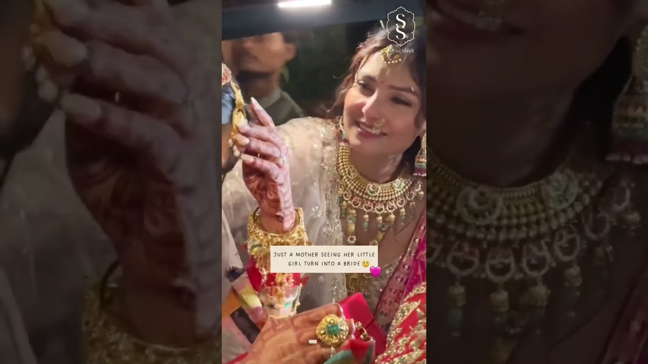 Just a mother seeing her little girl turn into a bride #reels #wedding #shorts #ytshorts